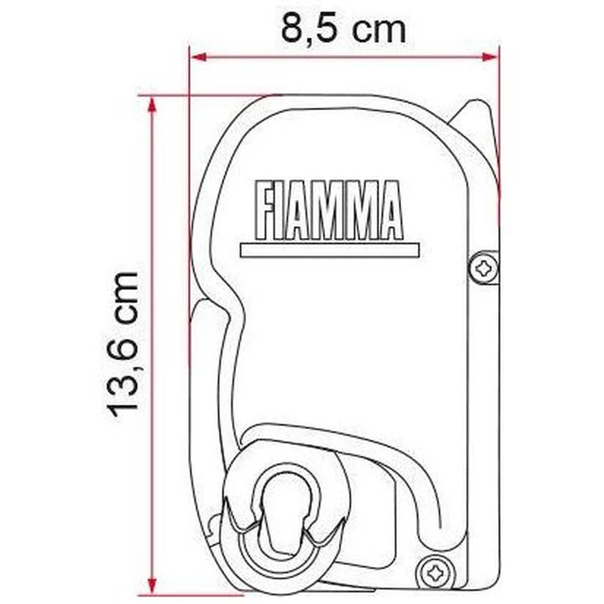 Fiamma F45 S Winch Awning Wind Out 350 Polar White Royal Blue Fabric 06280B01Q - Image 14