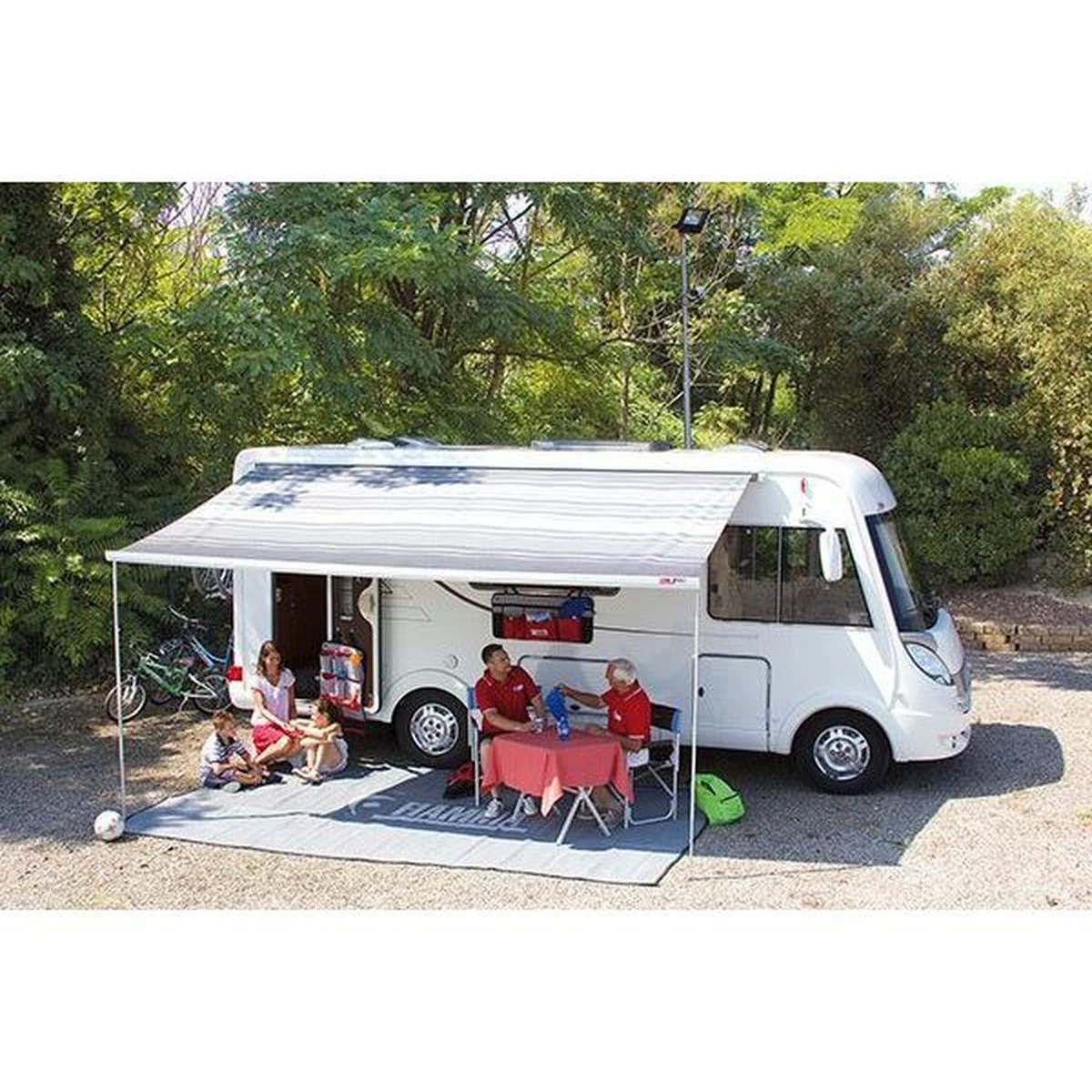Fiamma F45 S Winch Awning Wind Out 400 Polar White Case Sahara Fabric - Image 2