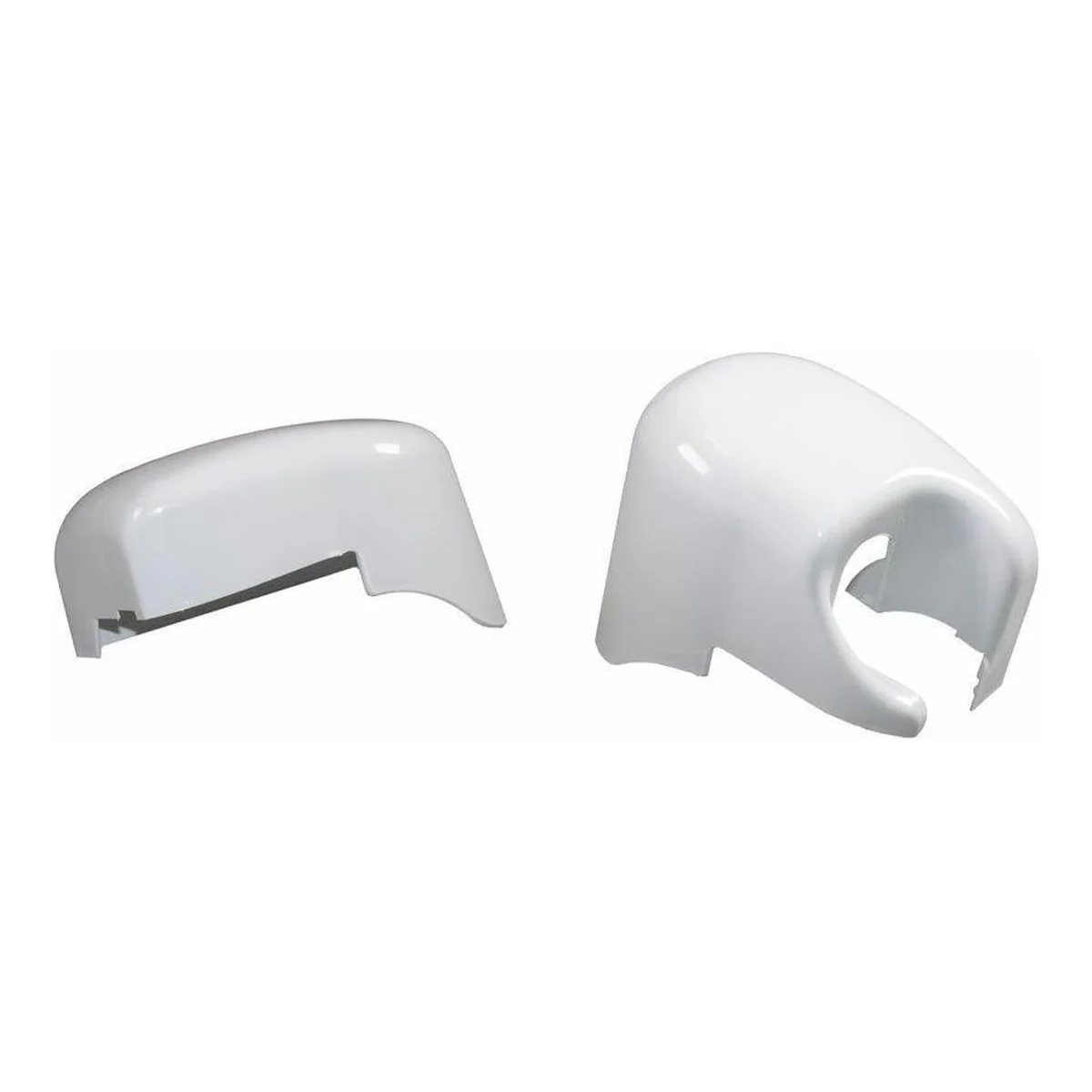 Fiamma F45I Left & Right Hand Motorhome Awning Outer End Cap Cover Polar White Fiamma