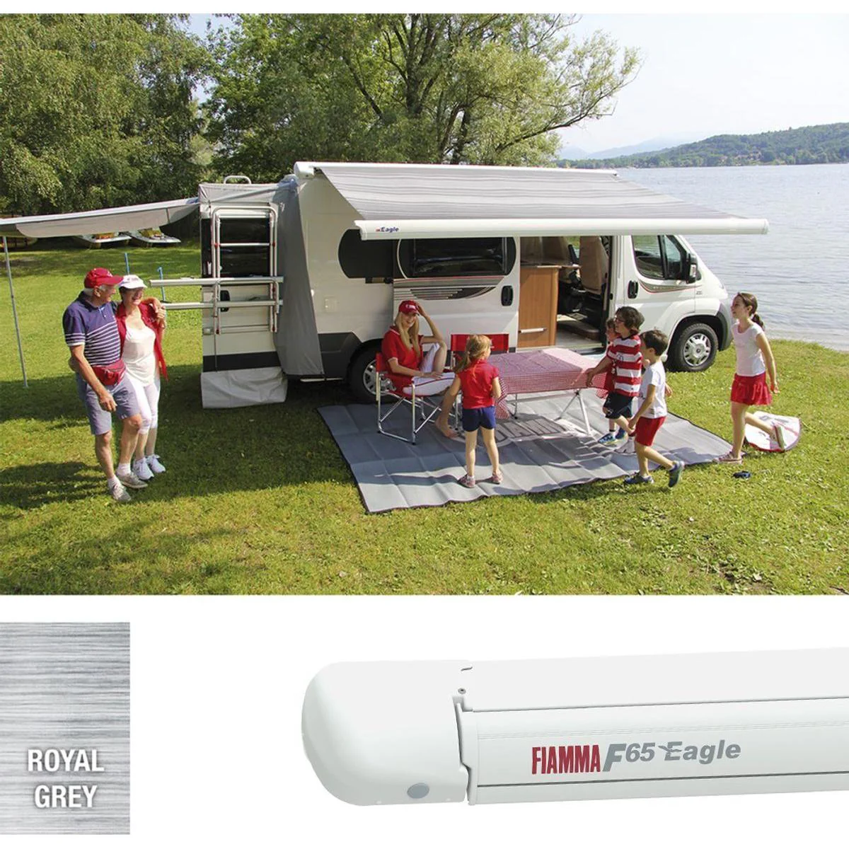 Fiamma F65 Eagle fits Fiat Ducato 369 Awning, Polar White