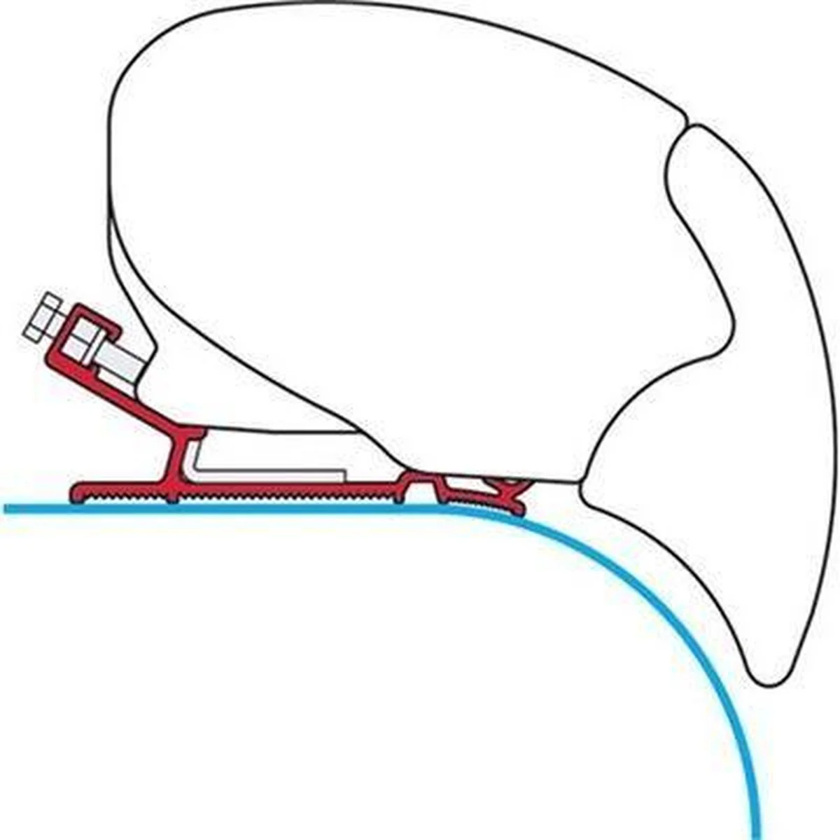 Fiamma F65 F80 Awning Adapter Brackets for Autocruise Motorhome 98655-420