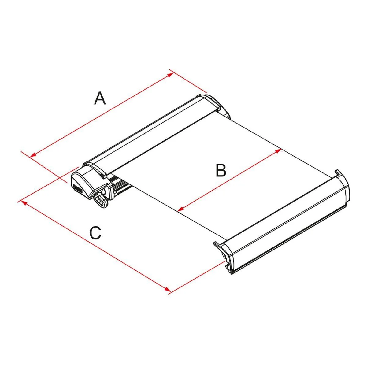 Fiamma F80L 500 Awning Polar White Royal Grey - Image 4