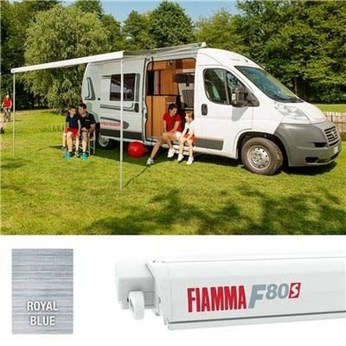 Fiamma F80S Polar White 34M Royal Blue 07830C01Q