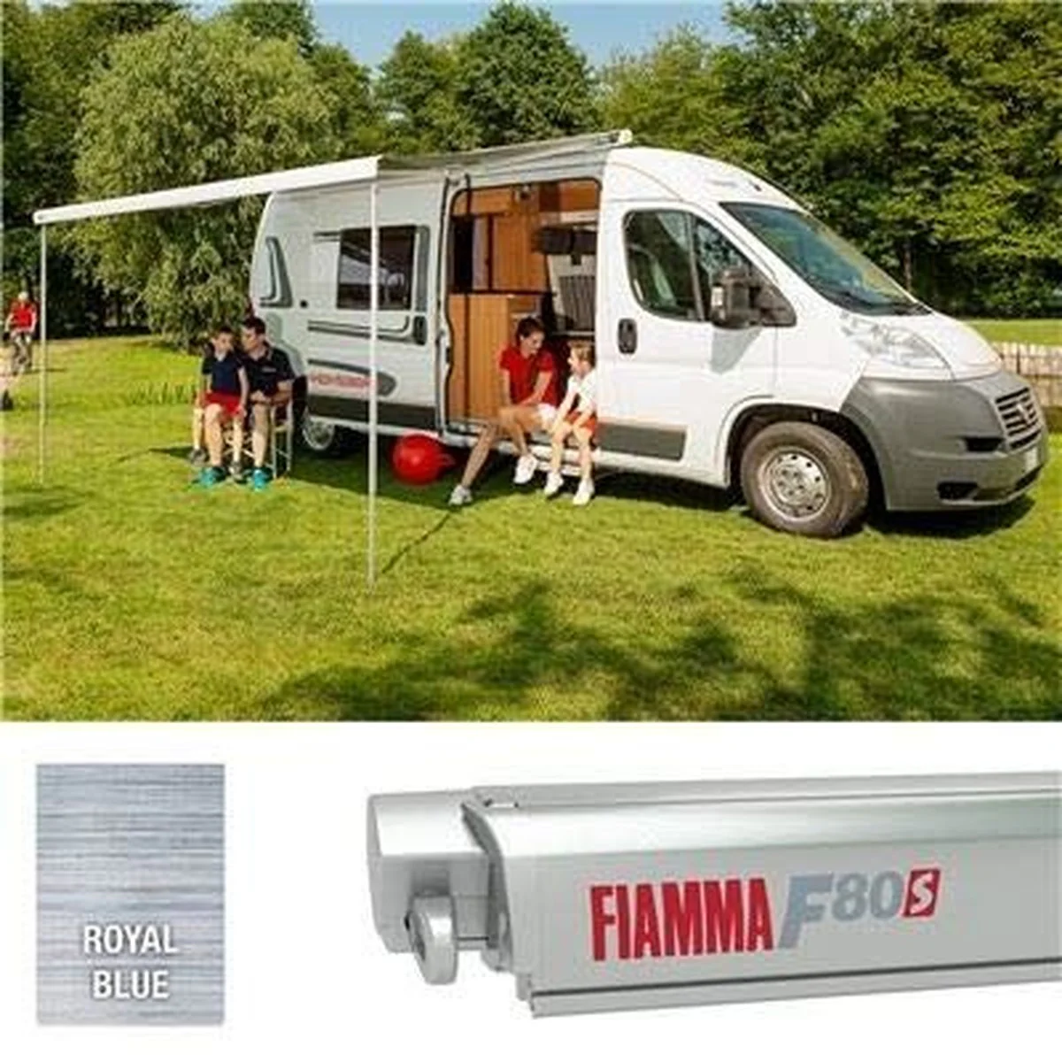 Fiamma F80S Titanium 45M Royal Blue 07832G01Q