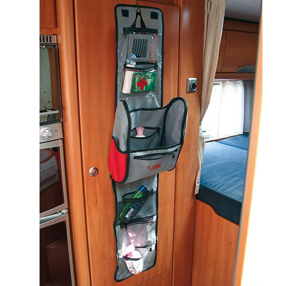 Fiamma Folding Compact Toiletry Bathroom Organiser Tidy Motorhome Caravan 06106-01- - Image 2
