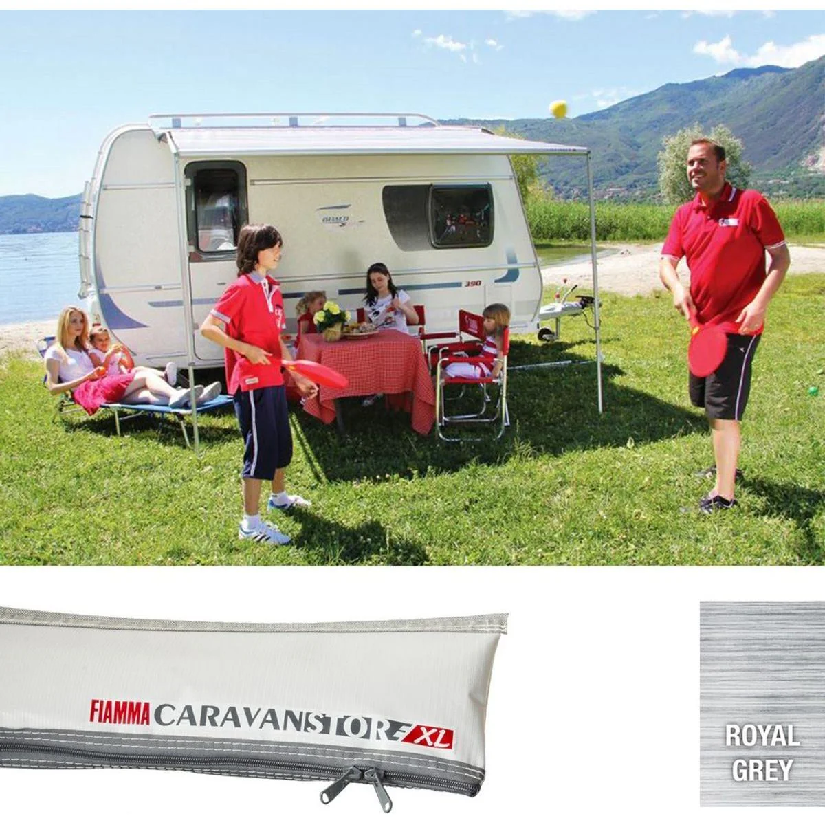 Fiamma Grey Caravanstore 550 XL Royal Grey Fabric