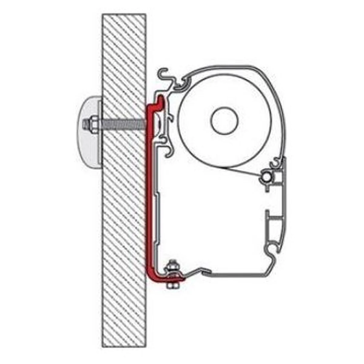 Fiamma Kit AS 120 Adaptor Brackets for F45 F70 Awning Motorhome Caravan