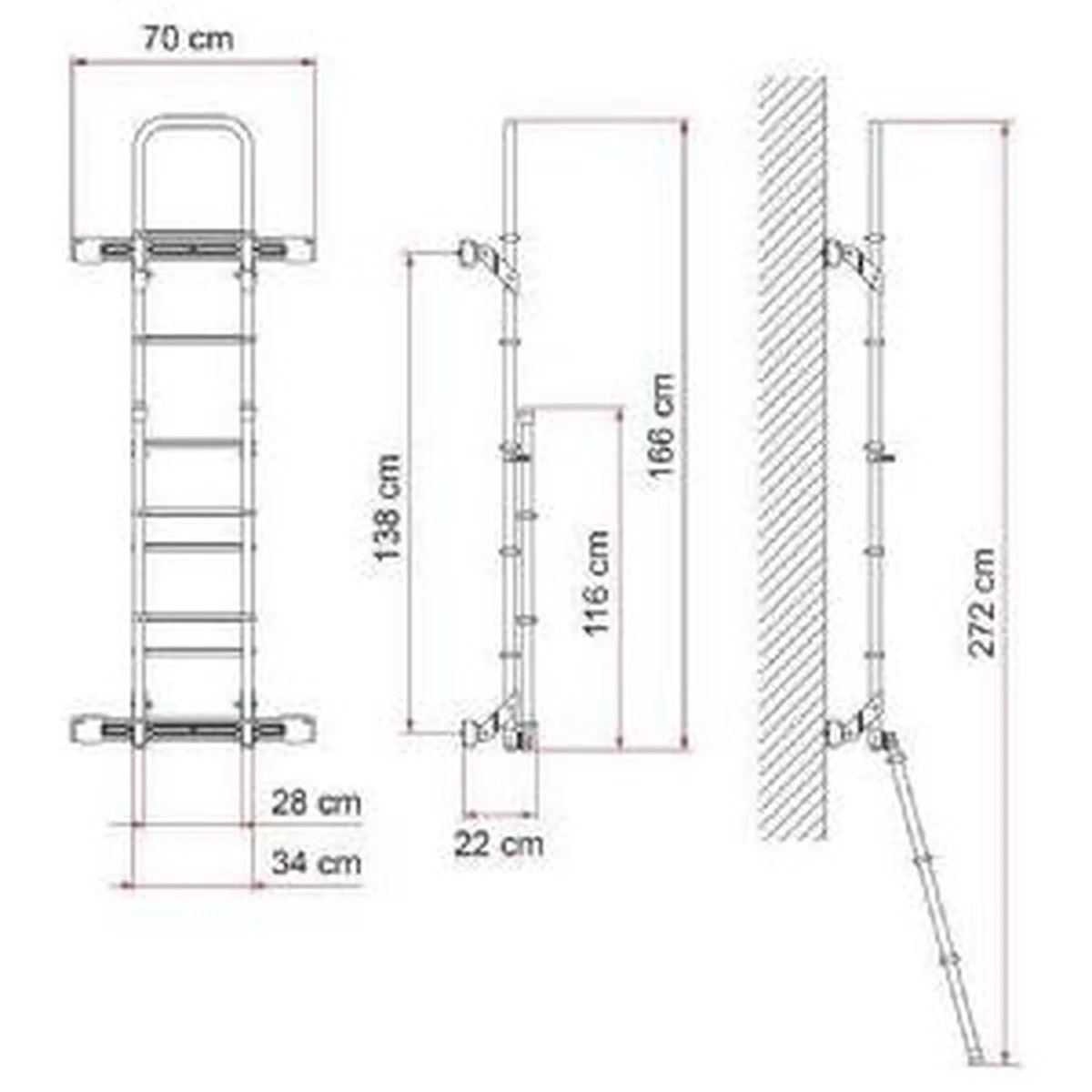 Fiamma Kit Bars Deluxe Sprinter >06/Crafter >06 <16 D Black 08772-03A - Image 2