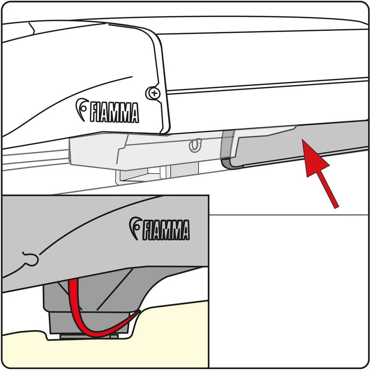 Fiamma Kit for Rain Guard Ford Custom SWB UK (98655Z047)