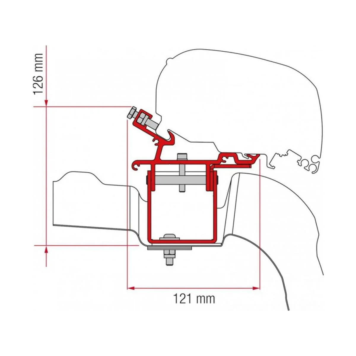 Fiamma Kit for VW Crafter/Man L3H3 UK F65S Awning