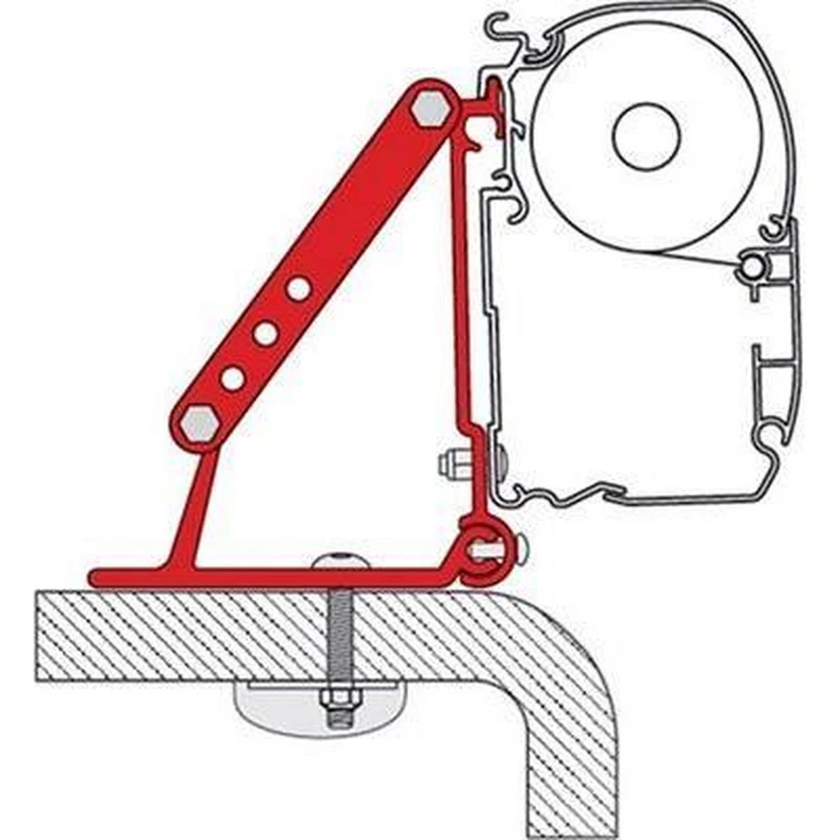 Fiamma Kit Roof Adapter Brackets for F45 F70 Awning Motorhome 98655-316