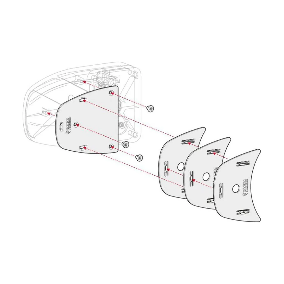 Fiamma Kit Spacer Safe Door Black >2017 Black for Caravans and Motorhomes
