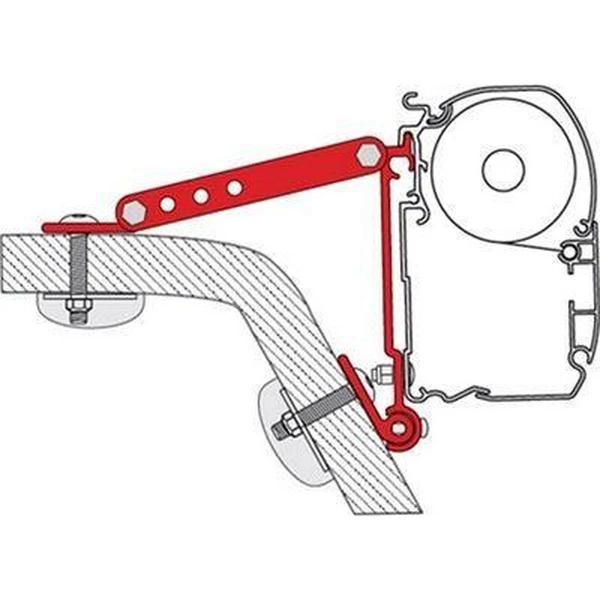 Fiamma Kit Wall Adapter Brackets for F45 F70 Awning Motorhome 98655-318