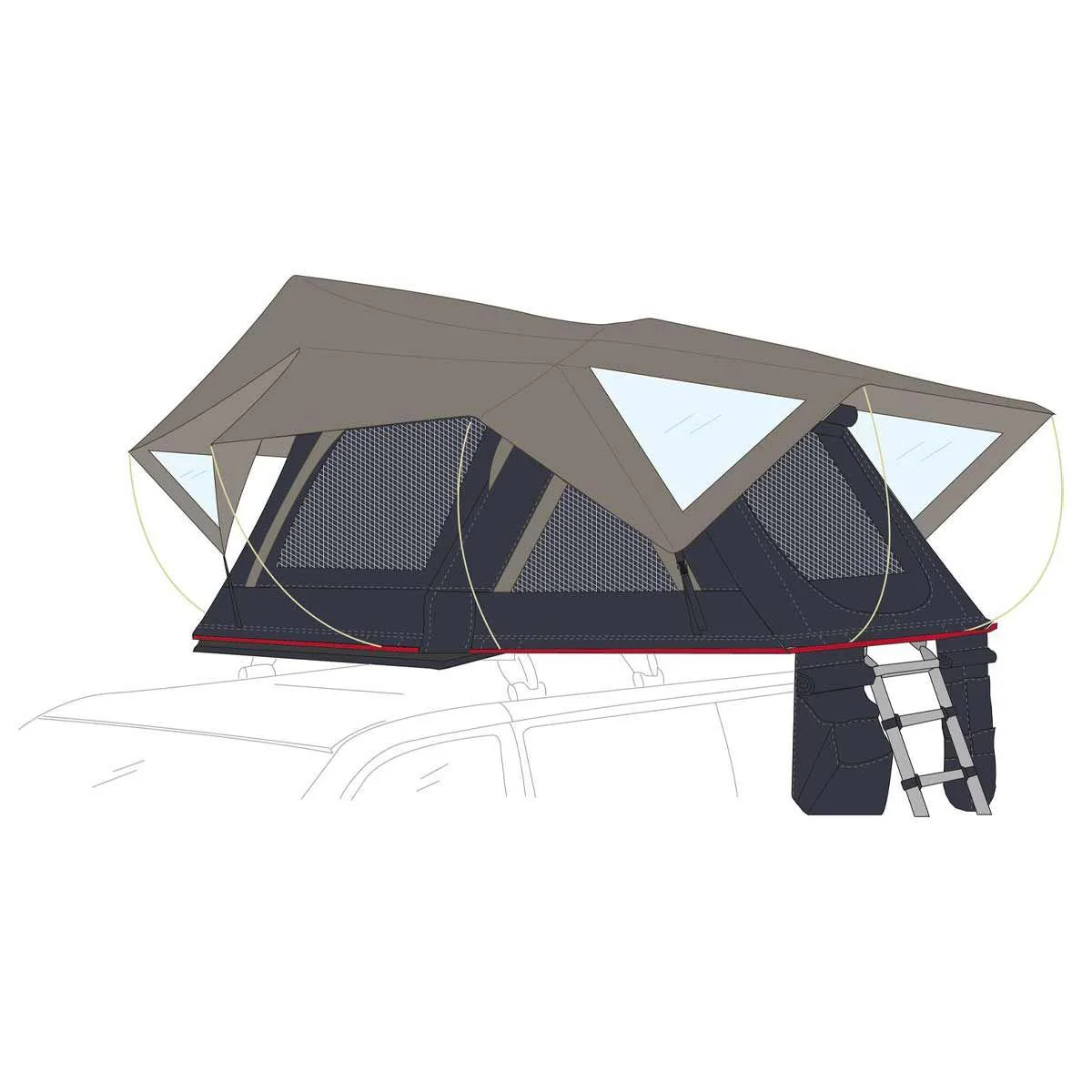 Fiamma Moonlight 180 Roof Tent  3 Person 180 (08891-01-) - Image 3