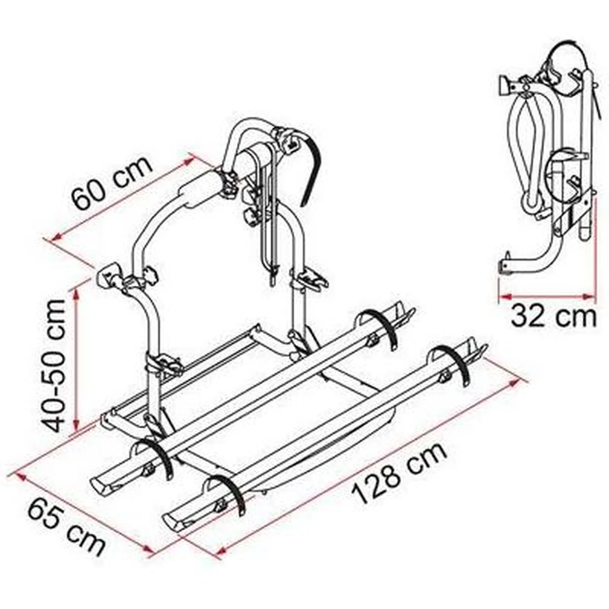 Fiamma Motorhome Carry Bike CL Black Cycle Carrier - Image 3