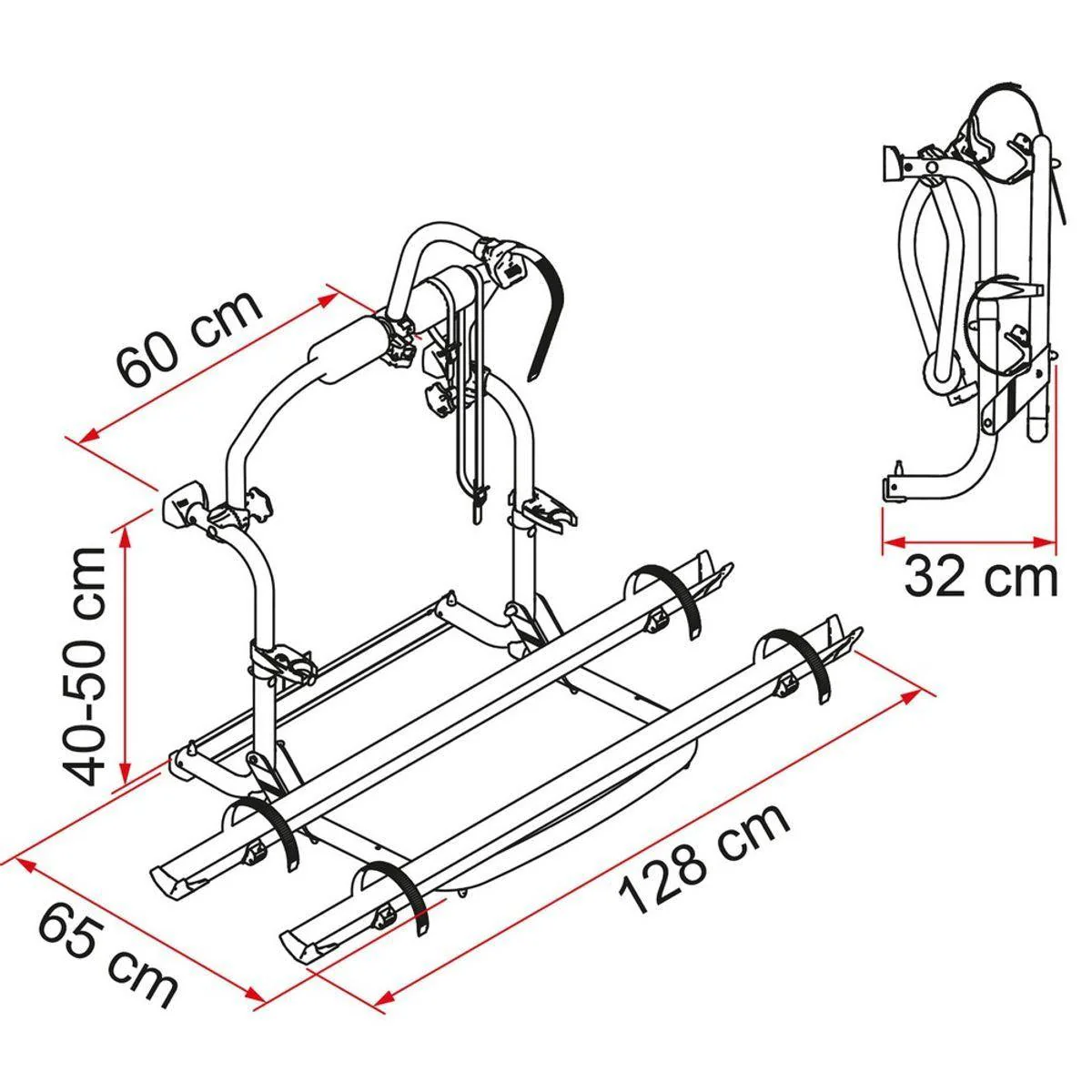 Fiamma Motorhome Carry Bike CL Black Cycle Carrier - Image 4