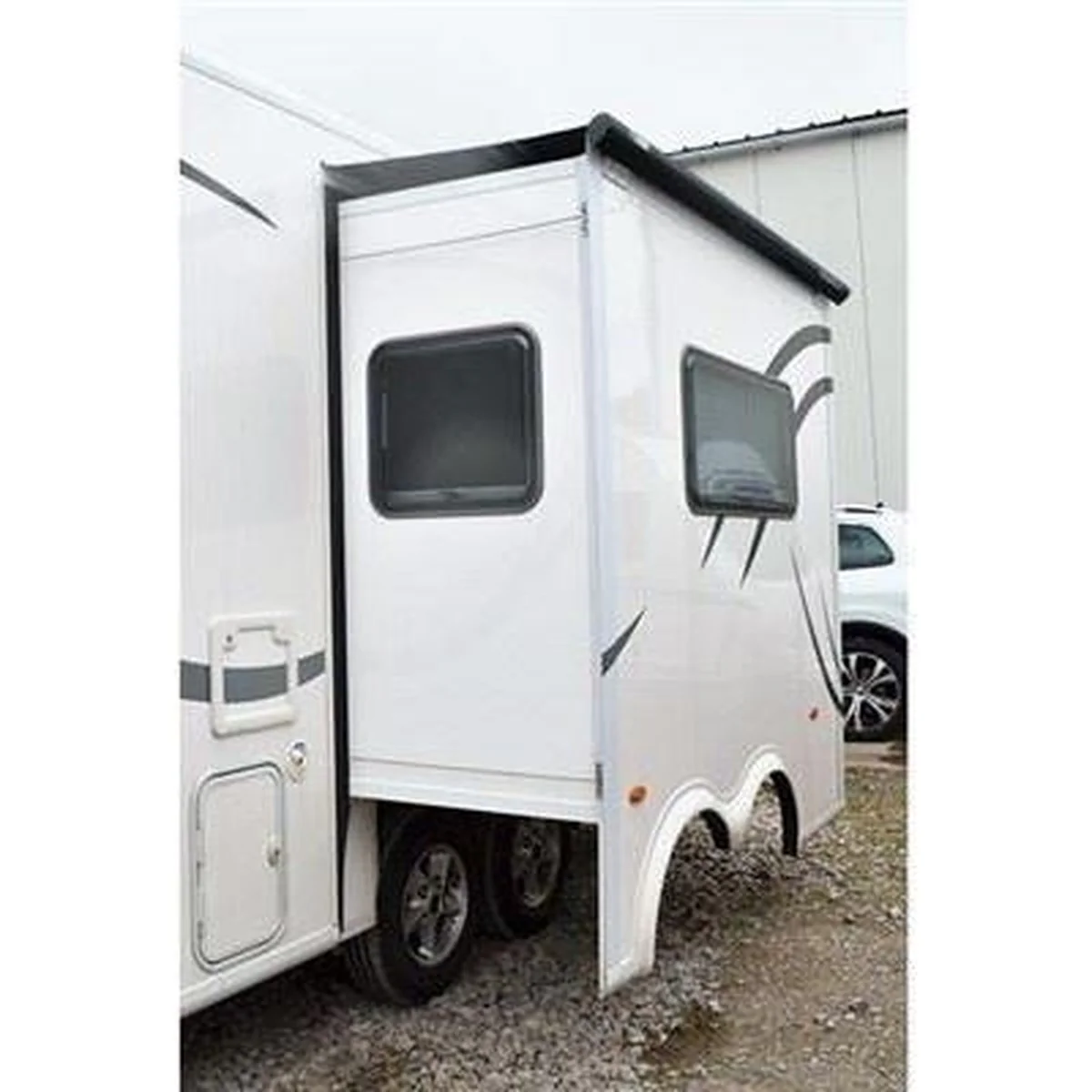 Fiamma Motorhome Slide Out 280 Awning Polar White Case Royal Grey Fabric 06902D01R