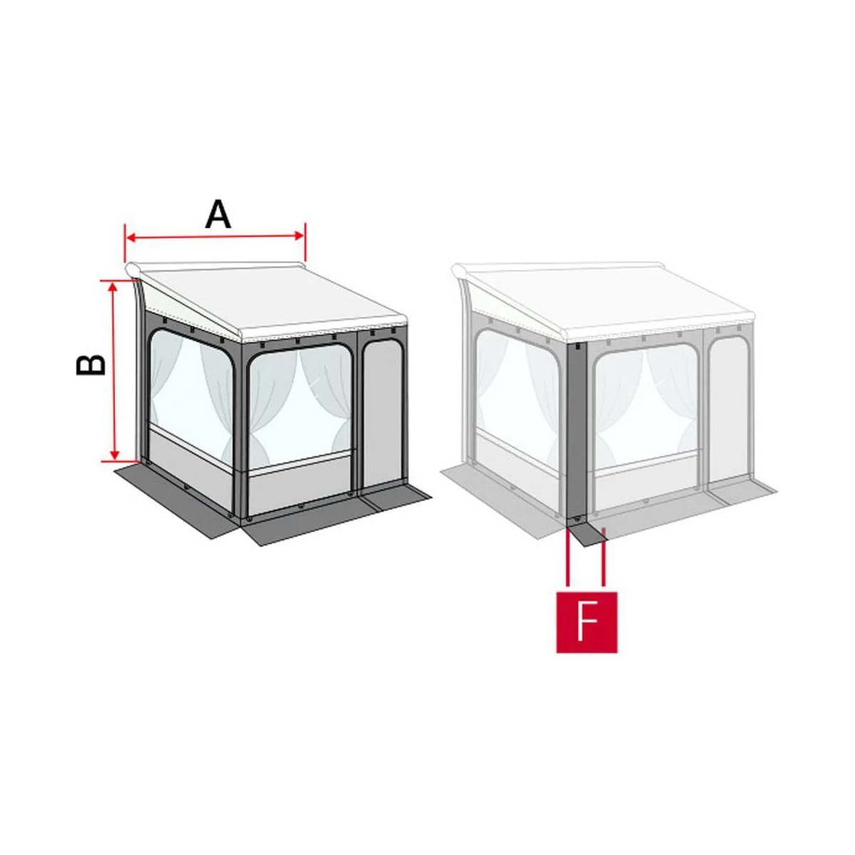 Fiamma Privacy Room 300 - 245-280 F65/F80 - Image 2