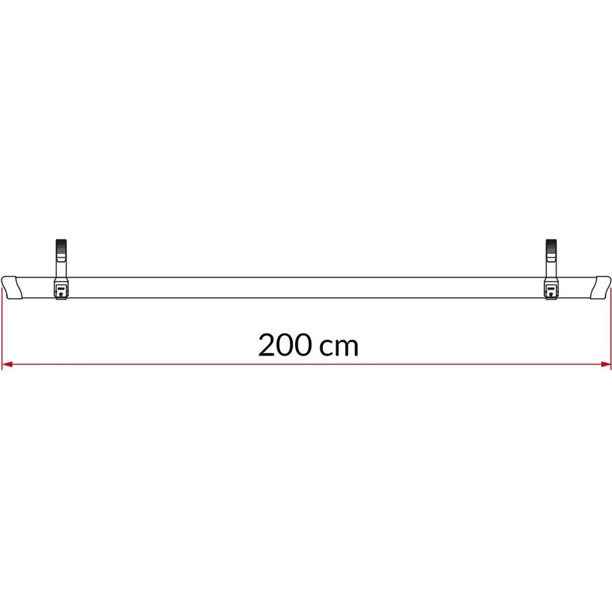 Fiamma Rail Quick 200 Red Fast & Secure Bike Transportation - Image 3