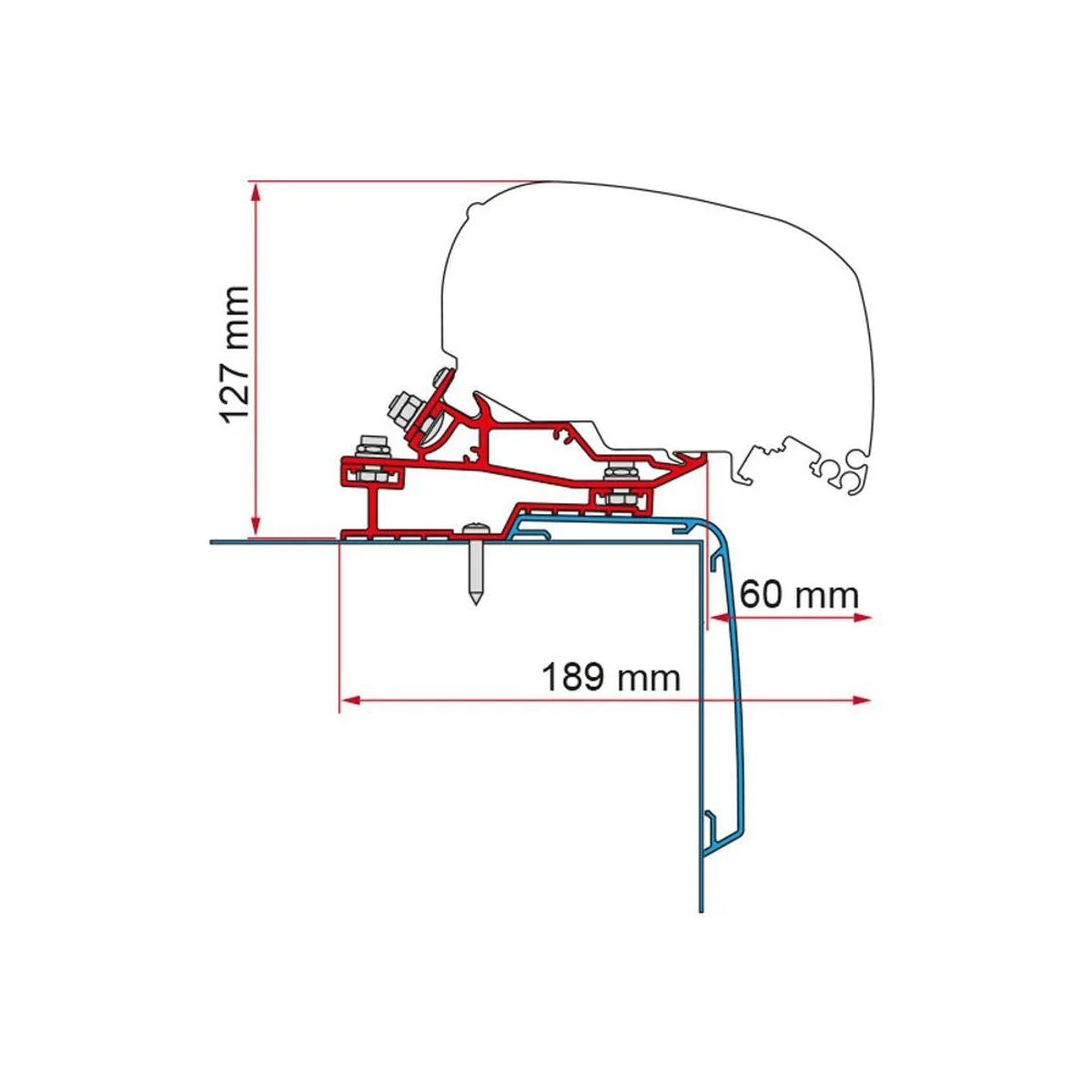 Fiamma Rapido C Line 425 Adapter Kit for Awnings