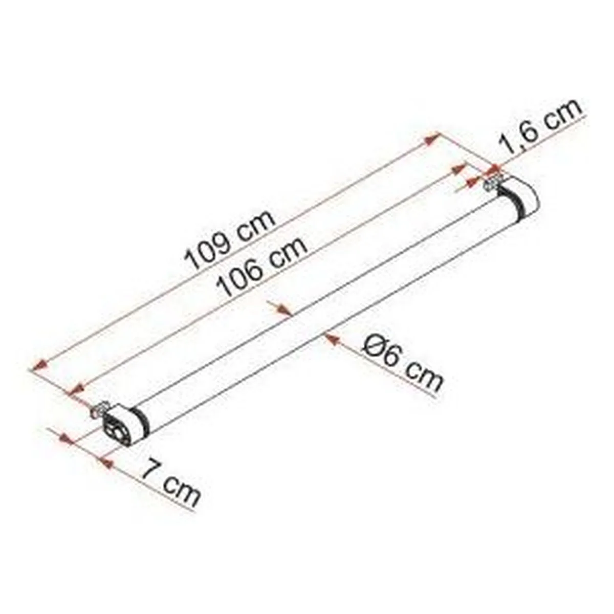 Fiamma Roller Roof Rail 06876-01- - Image 2