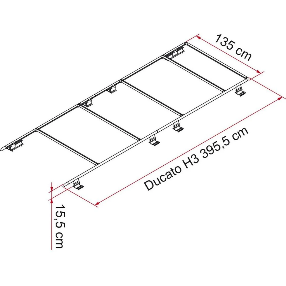 Fiamma Roof Rail Ducato H3