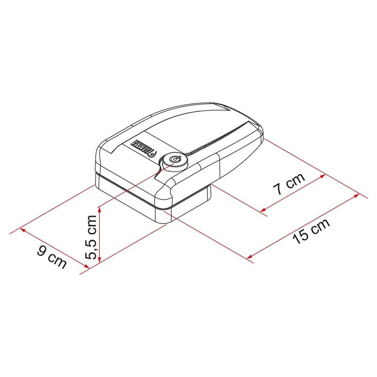 Fiamma Safe Door Frame Grey (08022-01G) - Image 3