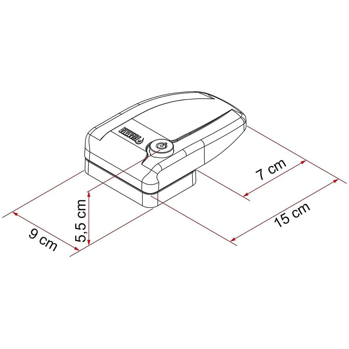 Fiamma Safe Door Frame White Security Lock Caravan Motorhome 08022-01-