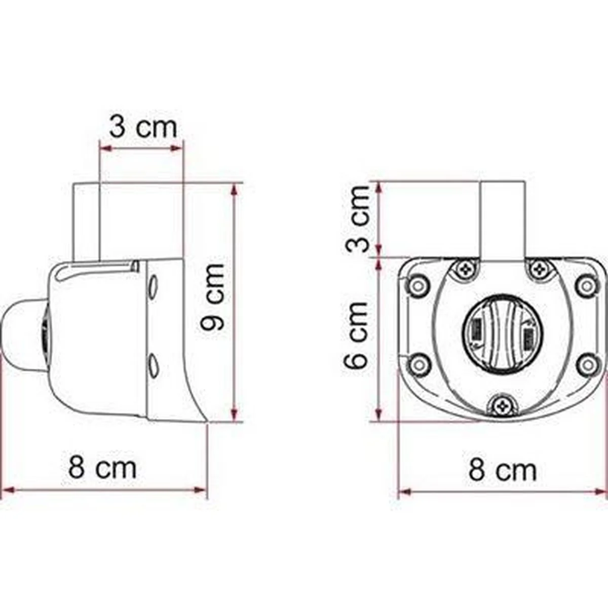 Fiamma Safe Door Guardian For Fiat Ducato After Sept 2009 Security Lock Safety 05388-07- - Image 2