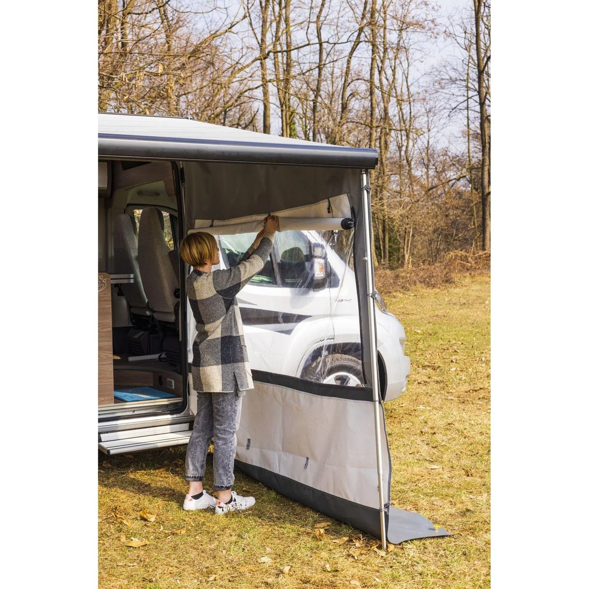 Fiamma Side W Pro Shade Side Panel Right Version For F45S F45L F70 F80S Awnings 07975-01- - Image 3
