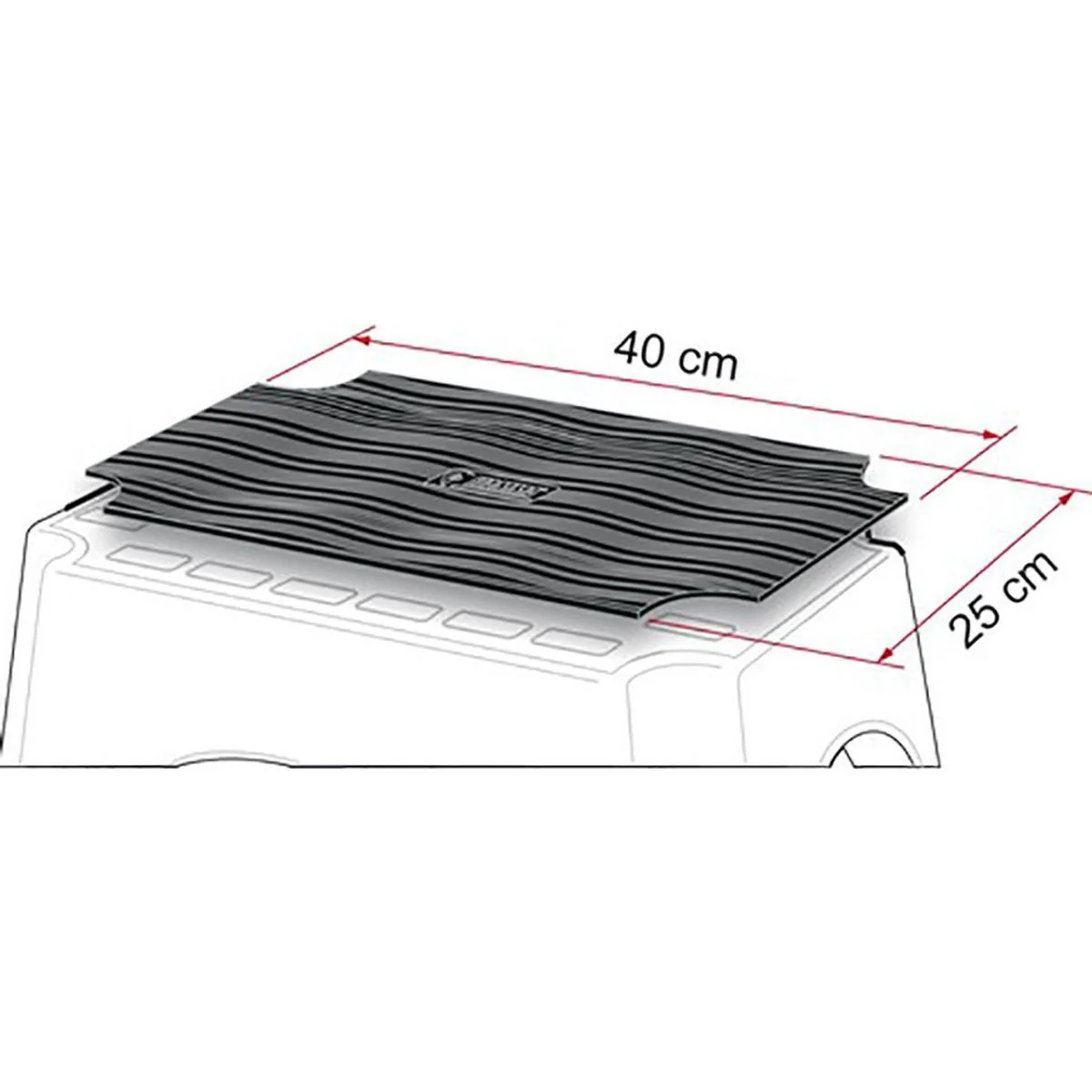 Fiamma Step Mat Black - Anti-Slip Mat for Fiamma Steps in Caravans/Motorhomes - Image 3