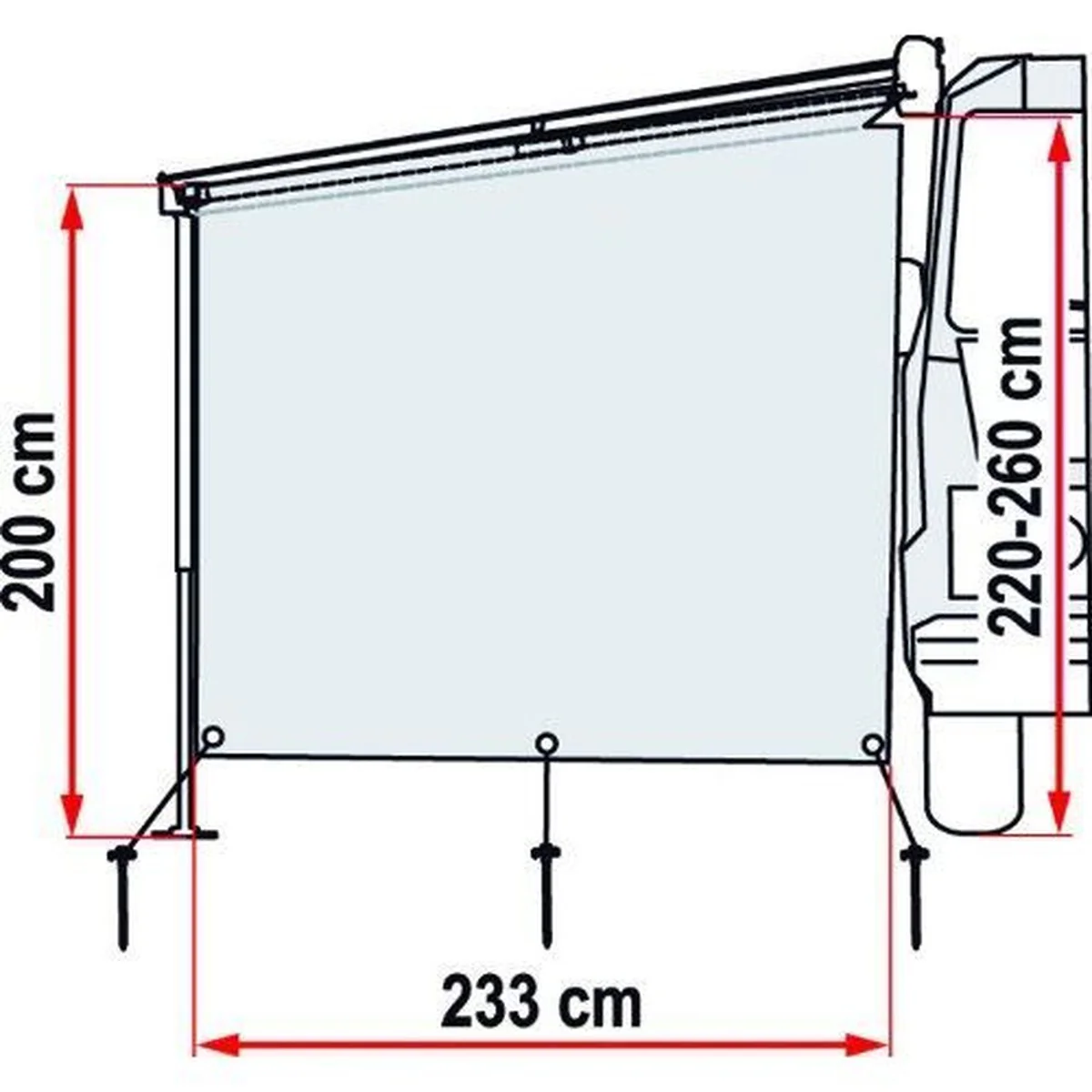 Fiamma Sun View Side F45/F80 08185-01- - Image 2