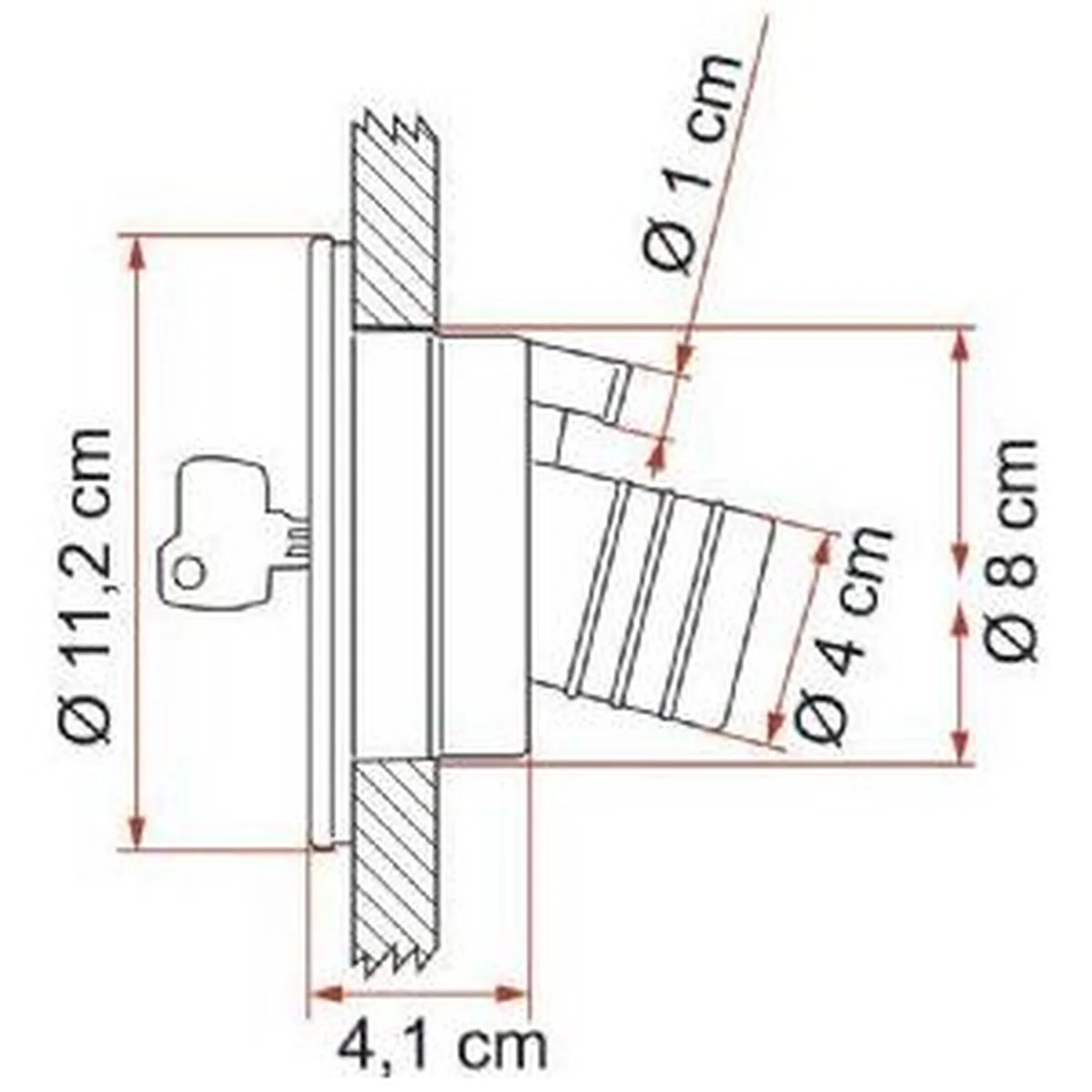 Fiamma Water Filler Cap Assembly White 94715-010 - Image 2