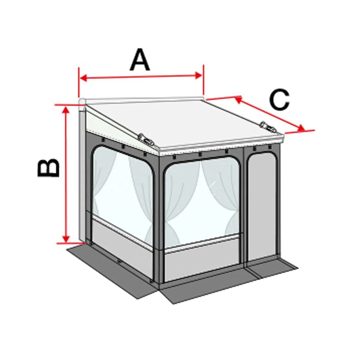 Fiamma ZIP 300 Privacy Room Medium - Image 2