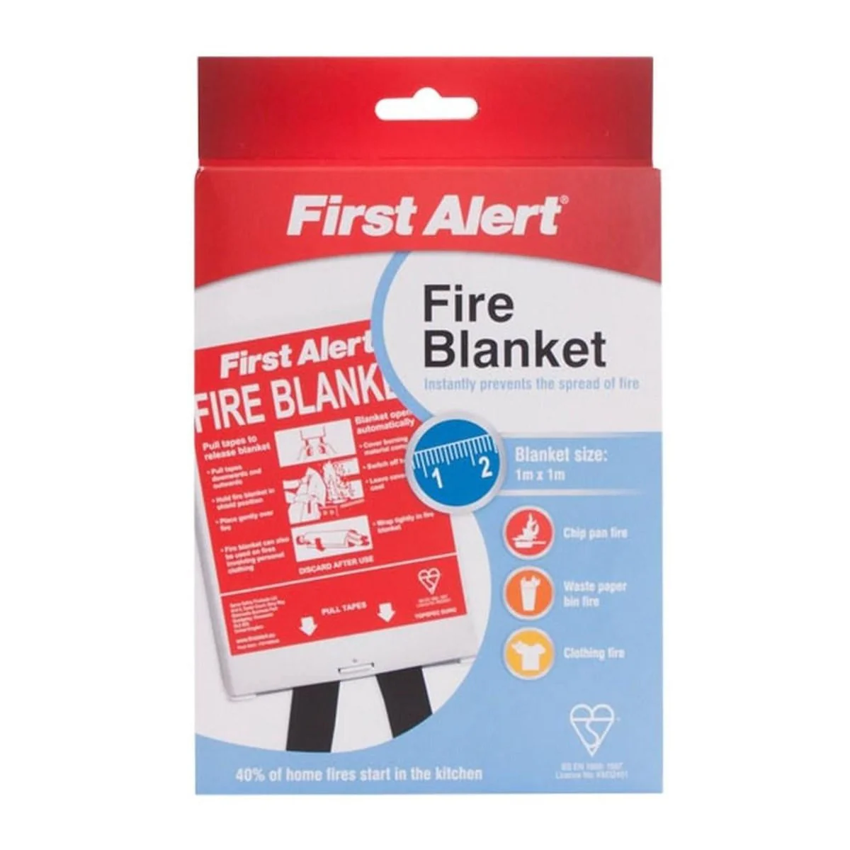 FireAngel Fire Blanket with Hard Case (FB100-AE-UK) - Image 2