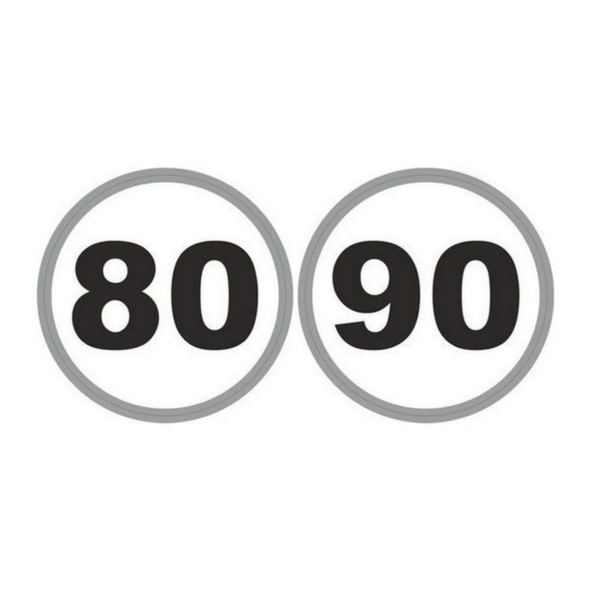 French Speed Limit Stickers 80/90kmh for Caravans and Motorhomes