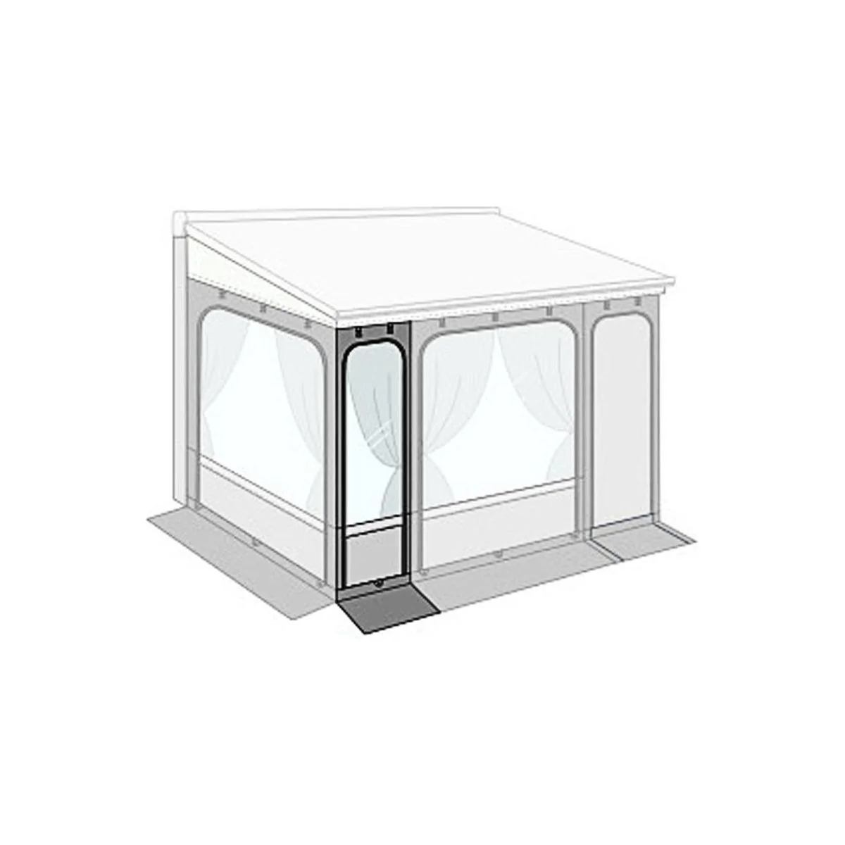 Front Panel 125 for Fiamma Privacy Room F45/F65/F70/F80: Long Front Panel for P - Image 2