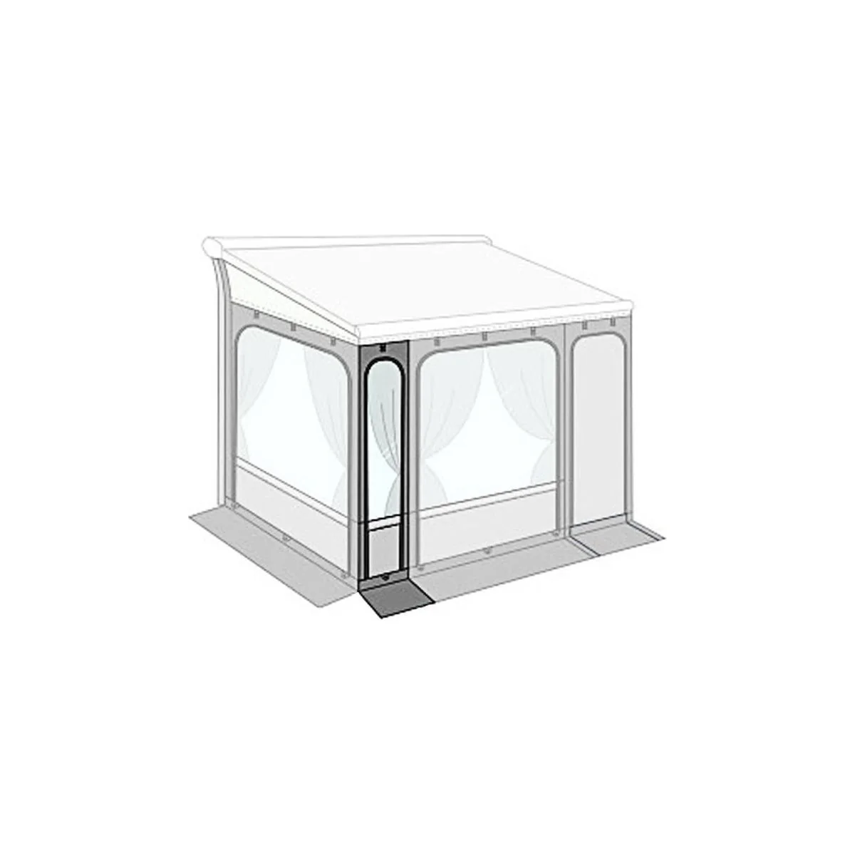 Front Panel 40 for Fiamma PR F65 & F80: Compact Front Panel for Privacy Room - Image 2