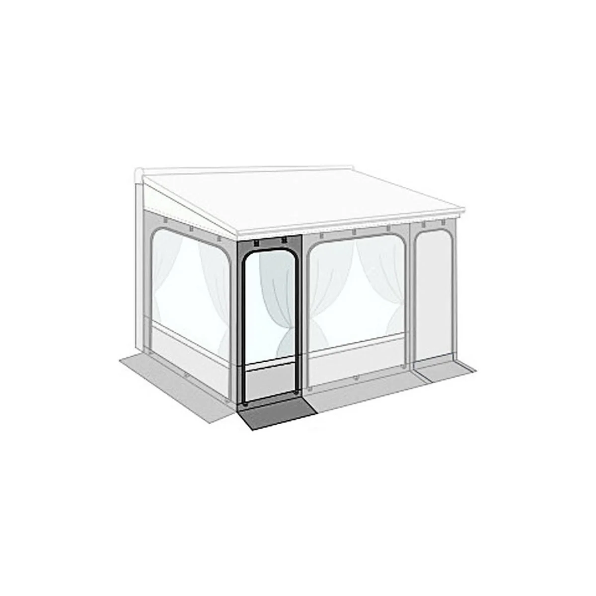 Front Panel 70 for Fiamma PR F65/F80: Medium Front Panel for Privacy Room - Image 2