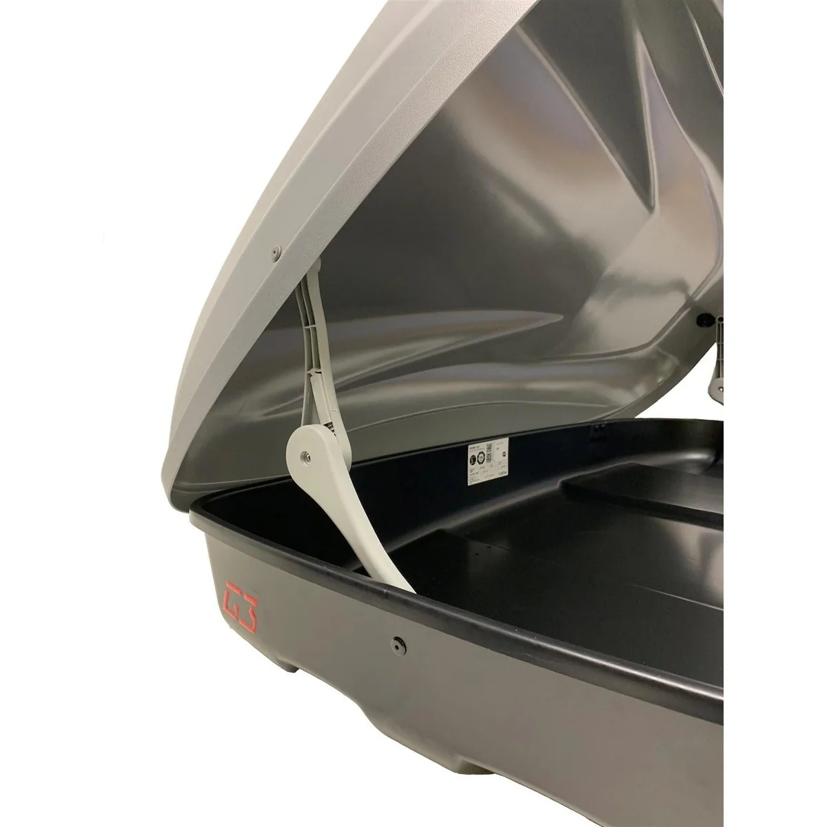 G3 Krono Car Roof Box 480L Carrier Travel Storage Luggage Holder Grey - Image 5