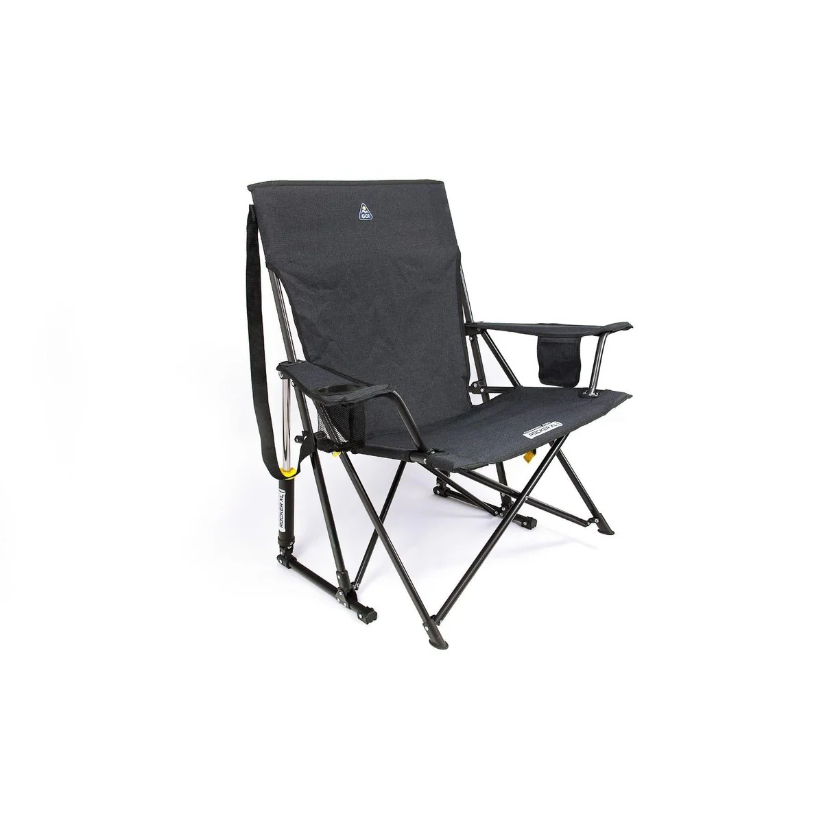 GCI Outdoor Comfort Pro Rocker XL Camping Rocking Chair - Heathered Charcoal