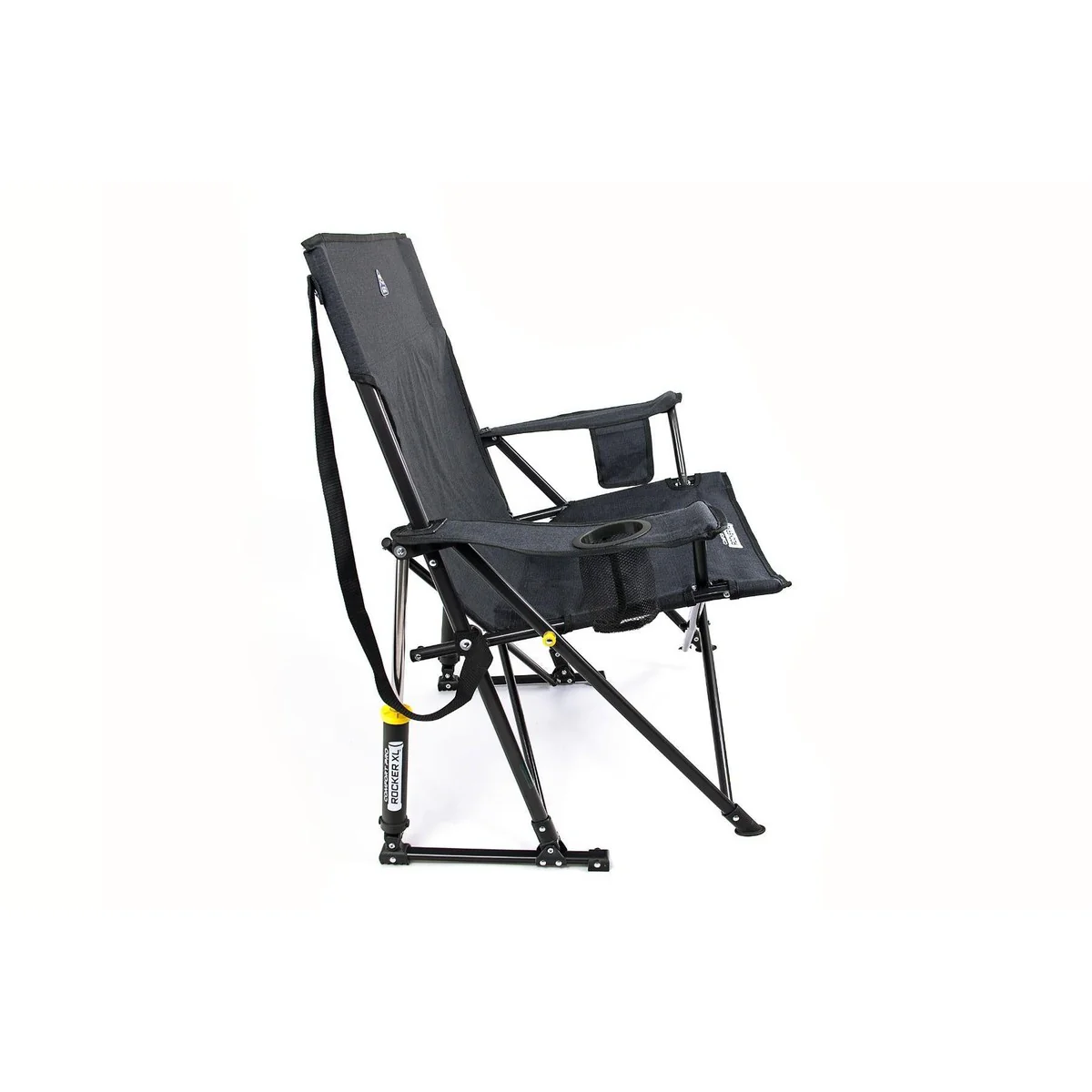 GCI Outdoor Comfort Pro Rocker XL Camping Rocking Chair - Heathered Charcoal - Image 7