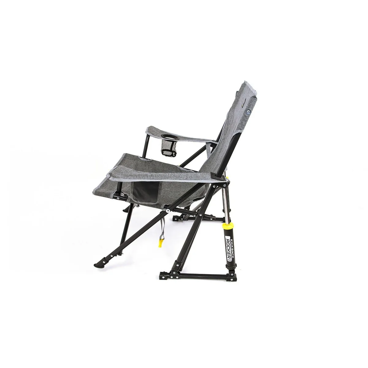 GCI Outdoor Kickback Rocker Camping Rocking Chair - Dark Charcoal - Image 4