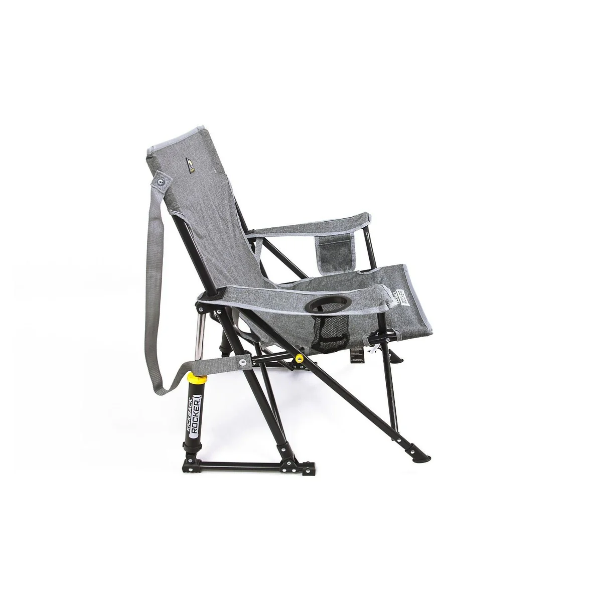 GCI Outdoor Kickback Rocker Camping Rocking Chair - Dark Charcoal - Image 6