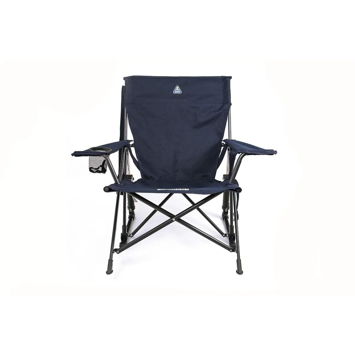GCI Outdoor Kickback Rocker Camping Rocking Chair - Indigo Blue - Image 2