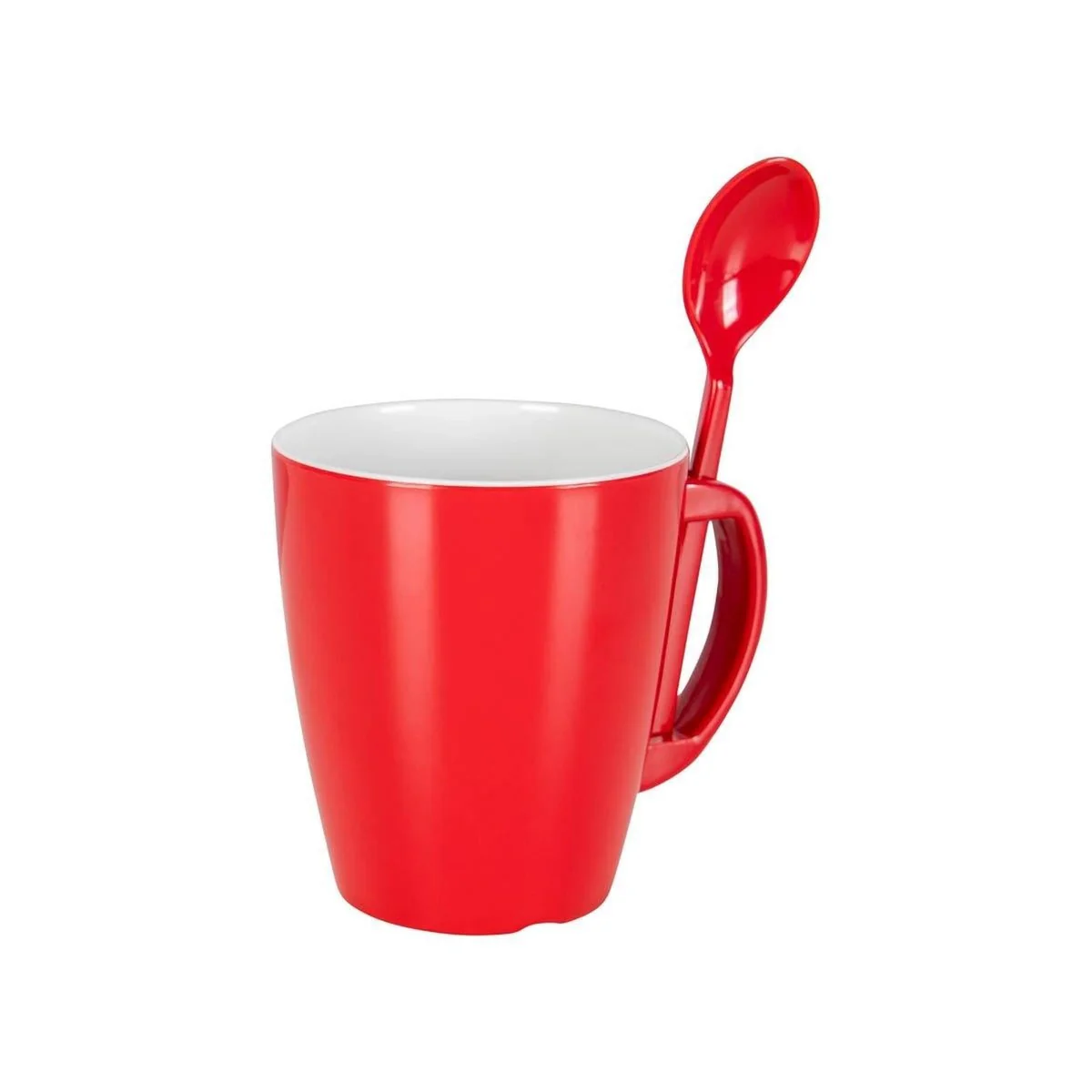 Gimex Colour Line Mug With Spoon Rainbow 390ml 4 Pieces - Image 2
