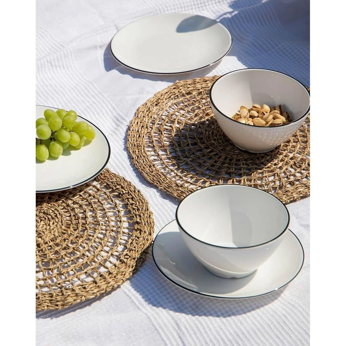 Gimex Linea Line Tableware Blue 12 Pieces - Image 2