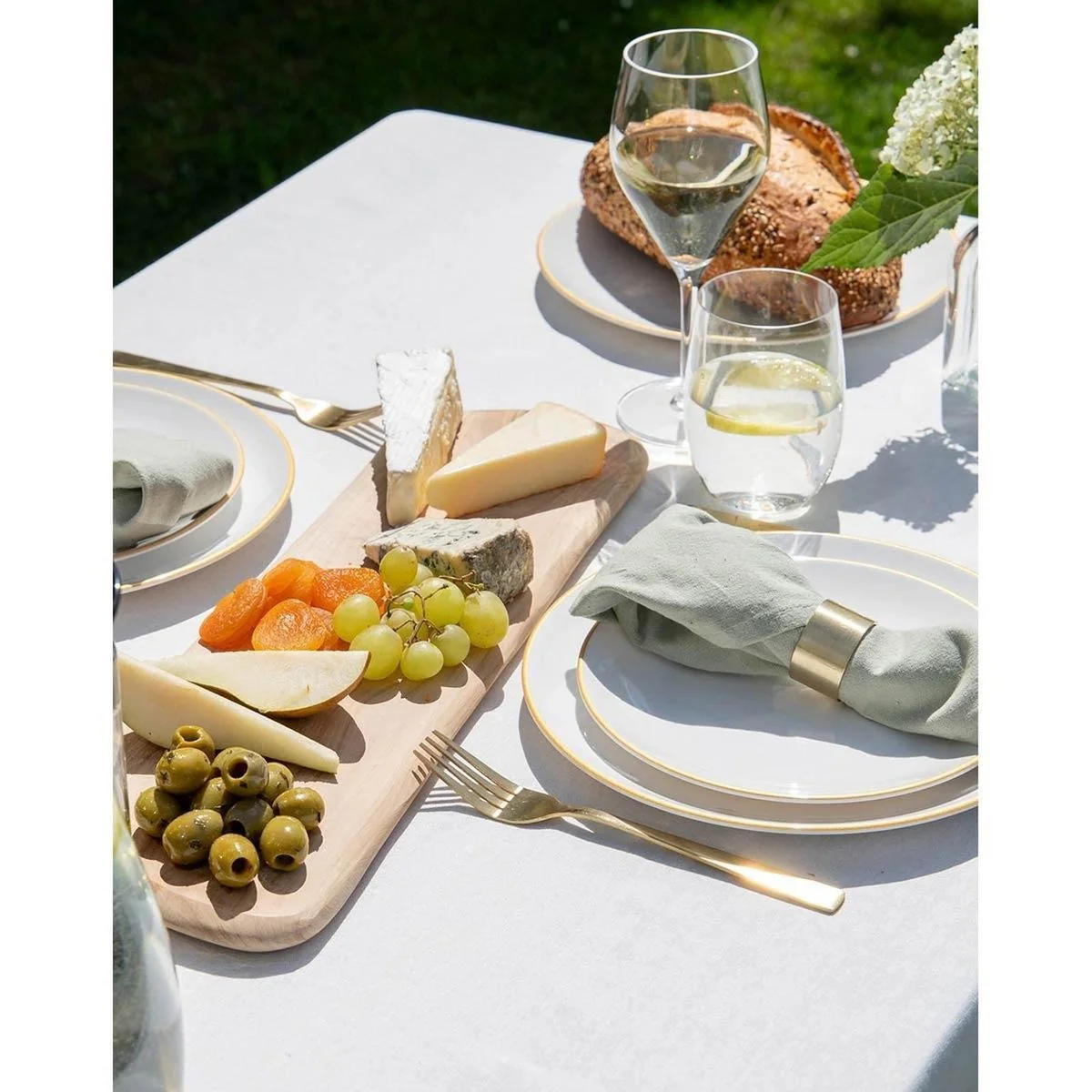 Gimex Linea Line Tableware Gold 12 Pieces - Image 2