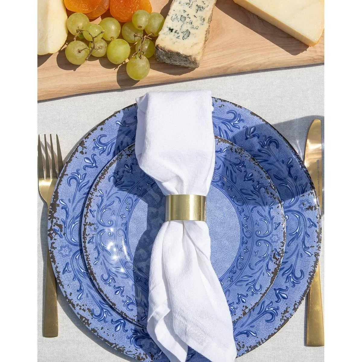 Gimex Stone Line Dinner Plate Azure 1 Piece - Image 2