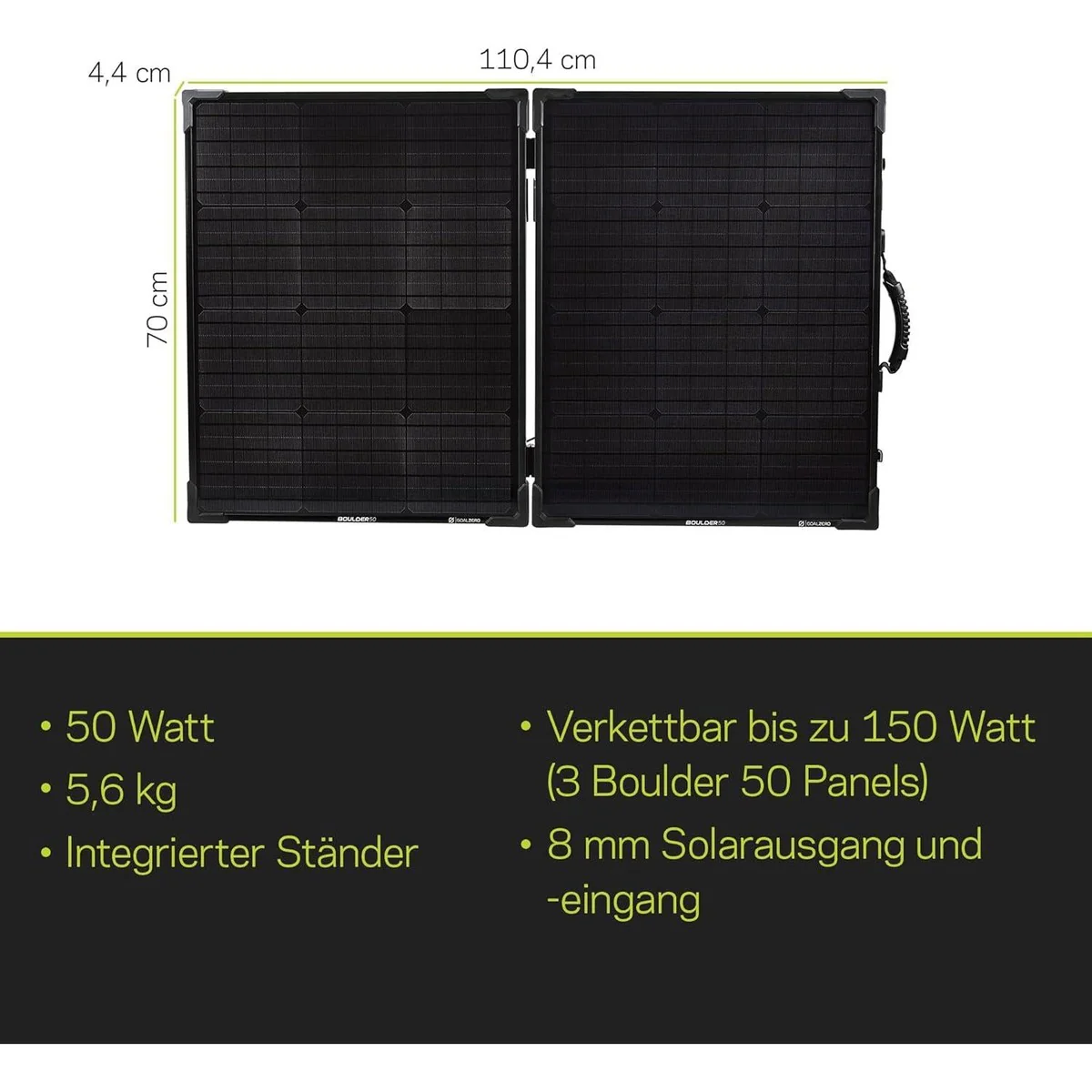 Goal Zero Boulder 100 Briefcase Solar Panel Postable Charger - Image 6